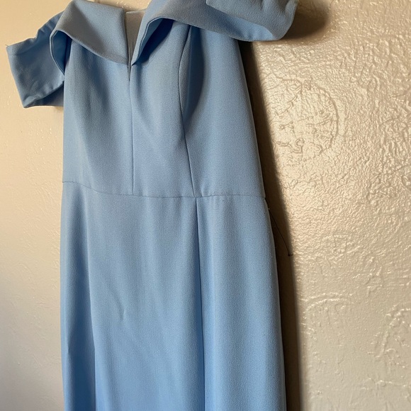 Vince Camuto Light Blue Off Shoulder Gown - Picture 12 of 12